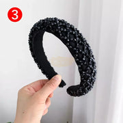 Baroque Crystal Headband Black Hair Accessories