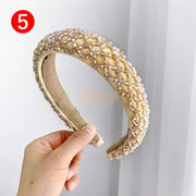 Baroque Crystal Headband Gold Hair Accessories