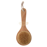Bath Brush with Wooden Handle | Round Skin Care Brush