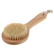 Bath Brush with Wooden Handle | Round Skin Care Brush