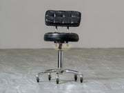 Beauty Salon Hydraulic Swivel Stool with Backrest M-511-512 Black