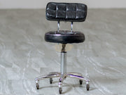 Beauty Salon Hydraulic Swivel Stool with Backrest M-511-512 Black