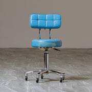 Beauty Salon Hydraulic Swivel Stool with Backrest M-511-512 Blue