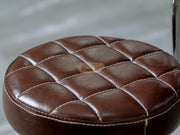 Beauty Salon Hydraulic Swivel Stool with Backrest M-511-512 Brown