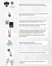 BF Fixer No. 1 Korean Eyelash Glue 10 ml | 1-2 Sec | 8-9 Weeks | Black Lash Extension Glue