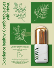 BF Nova Korean Eyelash Glue 5 ml | 1-2 sec | 3-4 Weeks | Black | Non-PMMA | Latex-Free Lash Extension Glue