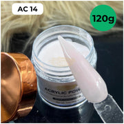 BGlam AC14 Milky Pink Nail Acrylic Powder 120g | Nail Extensions Acrylic Powder