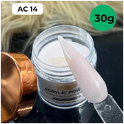 BGlam AC14 Milky Pink Nail Acrylic Powder 30g | Nail Extensions Acrylic Powder