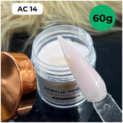 BGlam AC14 Milky Pink Nail Acrylic Powder 60g | Nail Extensions Acrylic Powder