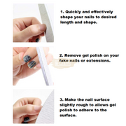 BGlam Diamond Zebra Nail File 100/180 Zebra Nail File