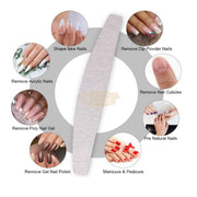 BGlam Half-Moon Zebra Nail File 100/180 Zebra Nail File