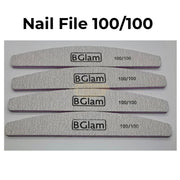 BGlam Half-Moon Zebra Nail File 100/100 Zebra Nail File
