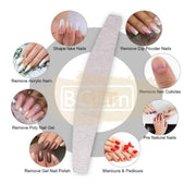 BGlam Half-Moon Zebra Nail File 180/240 Zebra Nail File