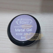 Bglam Metallic Gel Nail Polish 8ml | Rose Gold Gel Polish