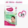 BIOWET 27pcs Azulene Face Wax Strips Hair Remover