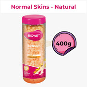 BIOWET Powdered Hard Wax Beans Bottle 400g Hair Remover