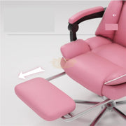 Black/Blue Ergonomic Recliner Chair with Retractable Footrest & Adjustable Headrest Chair