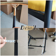 Black Contemporary Arm Chair with Gold Accent Chairs