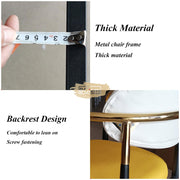 Black Contemporary Arm Chair with Gold Accent Chairs