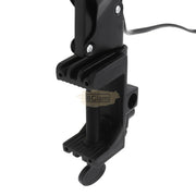 Black Flexible Swing Arm Clamp Mount Desk Lamp Round (bulb not included) Desk Lamp