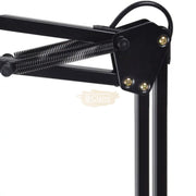 Black Flexible Swing Arm Clamp Mount Desk Lamp Round (bulb not included) Desk Lamp