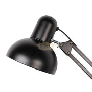 Black Flexible Swing Arm Clamp Mount Desk Lamp Round (bulb not included) Desk Lamp