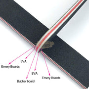 Black Nail File 100/180 | Half-Moon