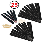 Black Nail File Emery Board 100/180 25 pieces Nail File