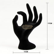 Black Velvet Hand Display (rings not included) Jewelry Holders