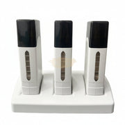 Black/White Triple Roll-On Wax Heater | Cartridge Wax Warmer Roll-On Wax Heater