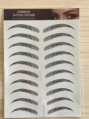 Eyebrow Tattoo Stickers | Black 09