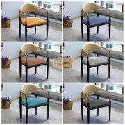 Blue Contemporary Arm Chair with Gold Accent Chairs