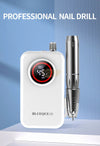 Blueque BQ-119 rechargeable nail drill machine with LCD screen and 45,000 RPM speed