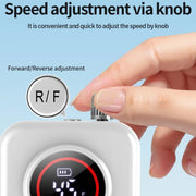 Blueque BQ-119 rechargeable nail drill machine with LCD screen and 45,000 RPM speed