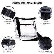 Clear PVC Tote Bag with Adjustable Strap