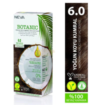 Botanic Ammonia-Free Permanent Hair Color Cream Set | 6.0 Intense Dark Auburn Permanent Hair Color