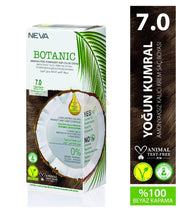 Botanic Ammonia-Free Permanent Hair Color Cream Set | 7.0 Intense Auburn Permanent Hair Color