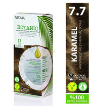 Botanic Ammonia-Free Permanent Hair Color Cream Set | 7.7 Caramel Permanent Hair Color