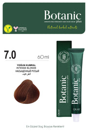 Botanic Plus Ammonia-Free Permanent Hair Color Cream 60ml - 7.0 Intense Blonde (100% Vegan)