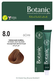 Botanic Plus Ammonia-Free Permanent Hair Color Cream 60ml - 8.0 Intense Light Blonde (100% Vegan)