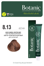 Botanic Plus Ammonia-Free Permanent Hair Color Cream 60ml - 8.13 Light Blonde Extra Matte (100% Vegan)