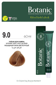 Botanic Plus Ammonia-Free Permanent Hair Color Cream 60ml - 9.0 Intense Very Light Blonde (100% Vegan)