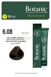 Botanic Plus Ammonia-Free Permanent Hair Color Cream 60ml - 6.08 Dark Blonde Sand Beige (100% Vegan) Permanent Hair