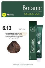 Botanic Plus Ammonia-Free Permanent Hair Color Cream 60ml - 6.13 Dark Blonde Extra Matte (100% Vegan) Permanent Hair