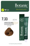 Botanic Plus Ammonia-Free Permanent Hair Color Cream 60ml - 7.33 Extra Golden Blonde (100% Vegan) Permanent Hair Color
