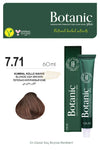 Botanic Plus Ammonia-Free Permanent Hair Color Cream 60ml - 7.71 Blonde Ash Brown (100% Vegan) Permanent Hair Color