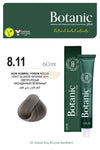 Botanic Plus Ammonia-Free Permanent Hair Color Cream 60ml - 8.11 Light Blonde Intense Ash (100% Vegan) Permanent Hair