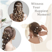 Bridal Faux Pearl Hair Pins | Silver | 7.5cm Hair Claws & Clips