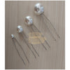 Bridal Faux Pearl Hair Pins | Silver | 7.7cm Hair Claws & Clips