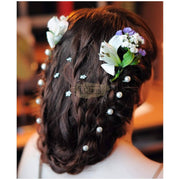 Bridal Faux Pearl Hair Pins | Silver | 8cm Hair Claws & Clips